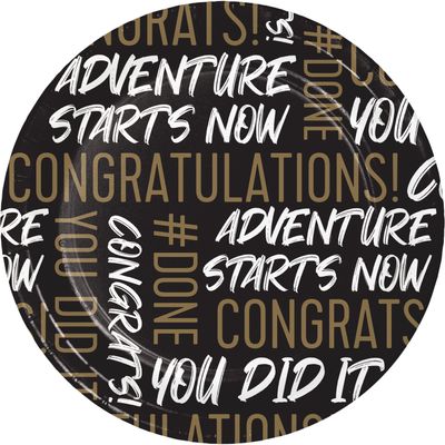 Golden Grad 7" Plates
