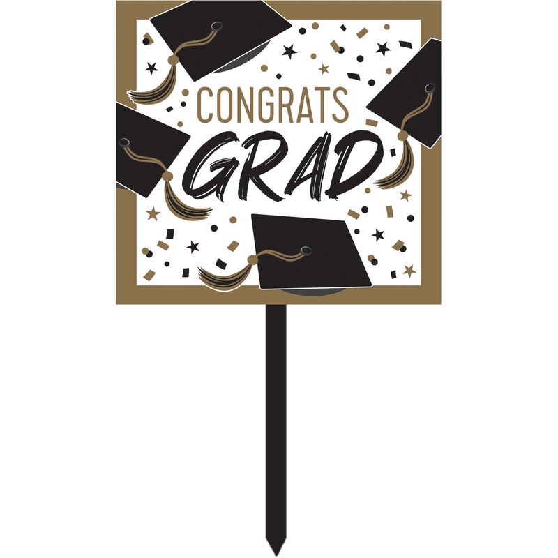 Golden Grad Yard Sign