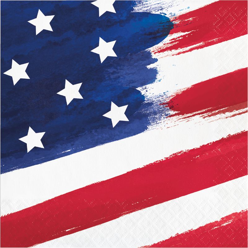 Painterly Patriotic luncheon  Napkins