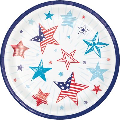 Patriotic 7" Plates