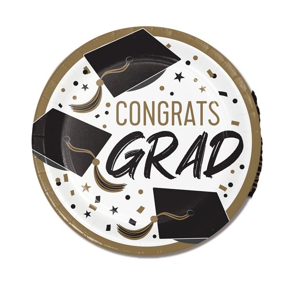 Golden Grad 9" Plates