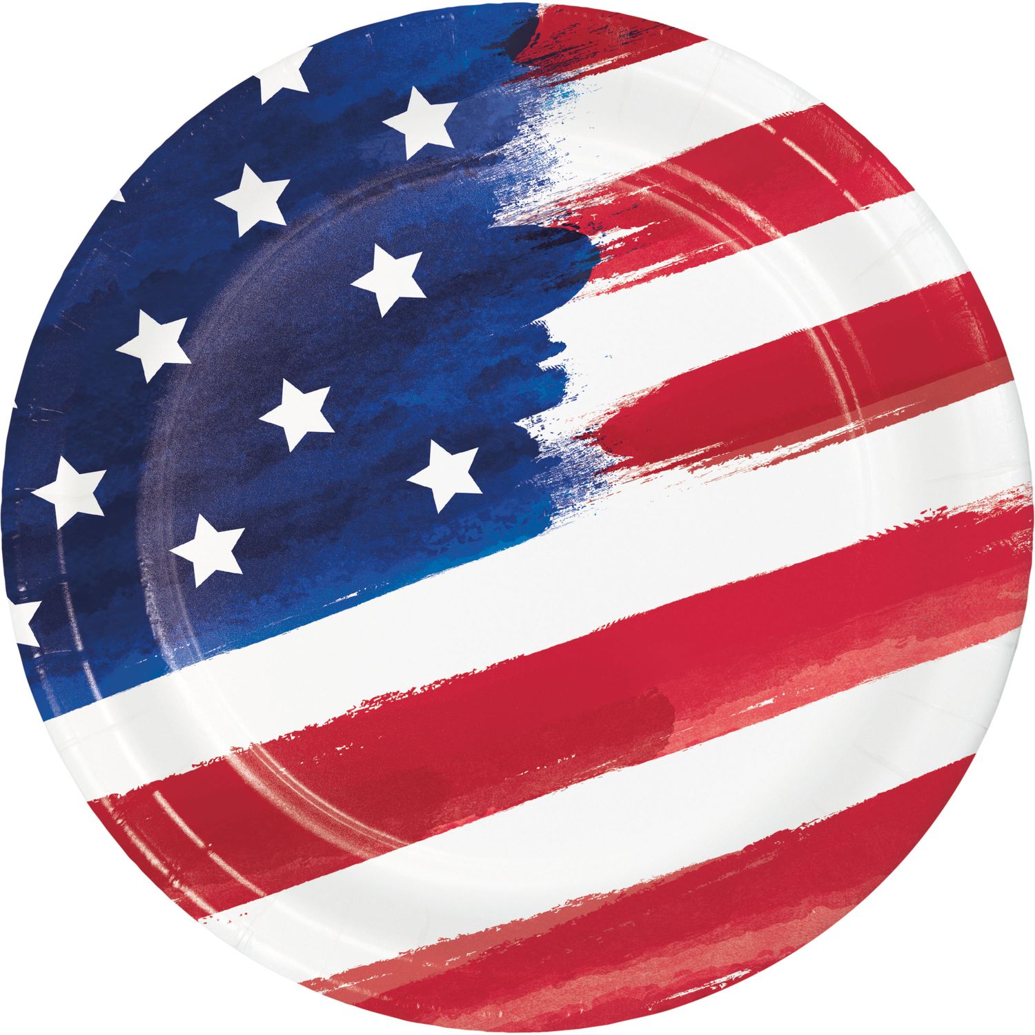 Painterly Patriotic 9" Plates