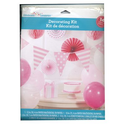General Birthday Decorating Kit- Pink