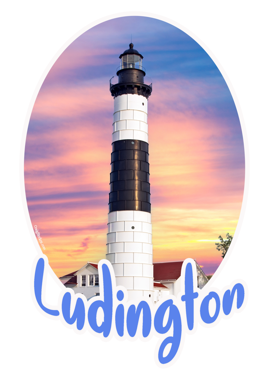 3-Pack Ludington Stickers - Free Shipping