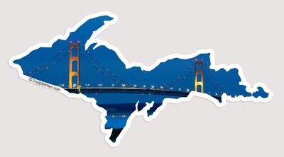 Upper Peninsula Sticker - Mackinac Bridge