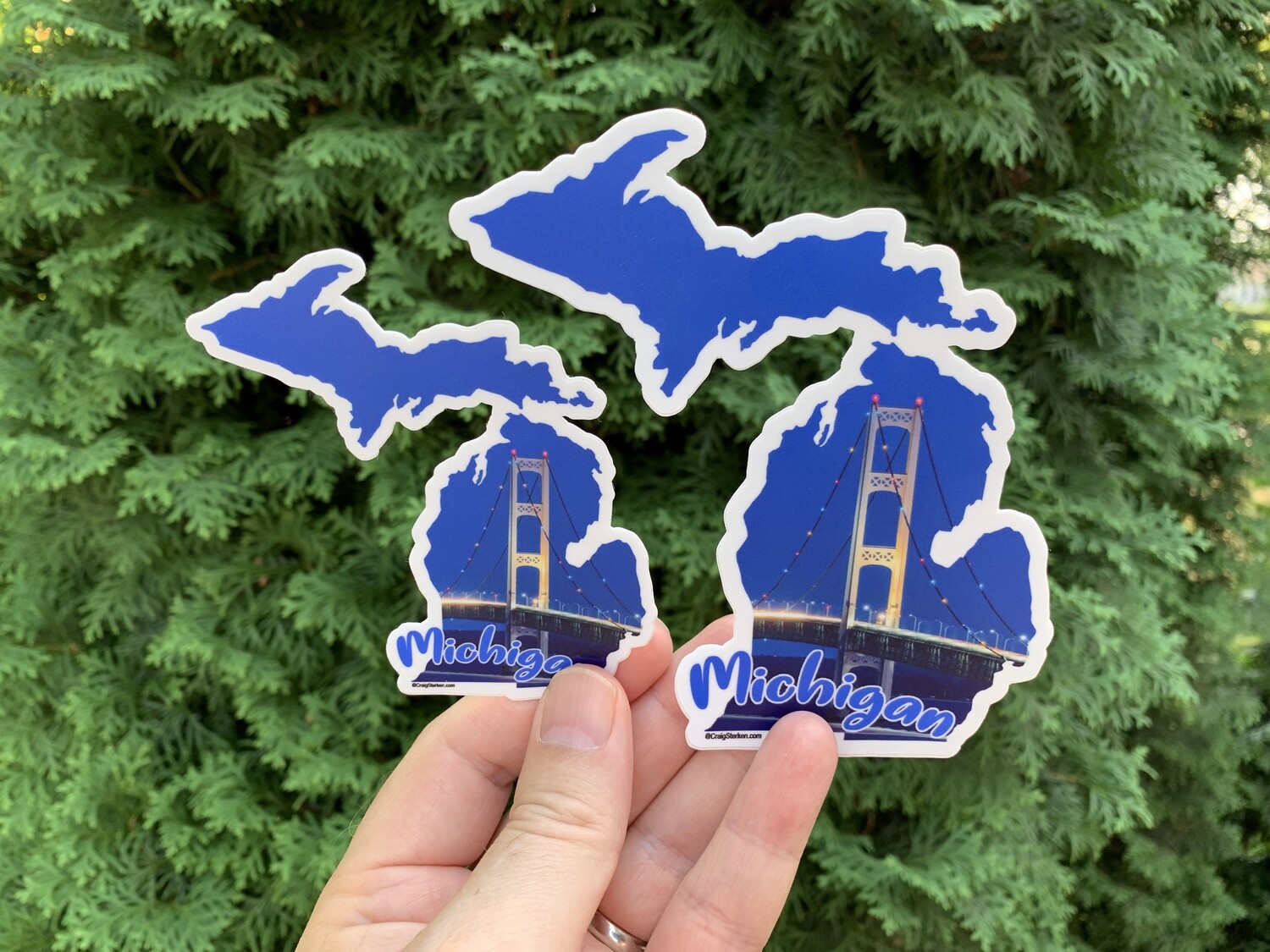 Mackinac Bridge &quot;Michigan&quot; Sticker - Large or Small