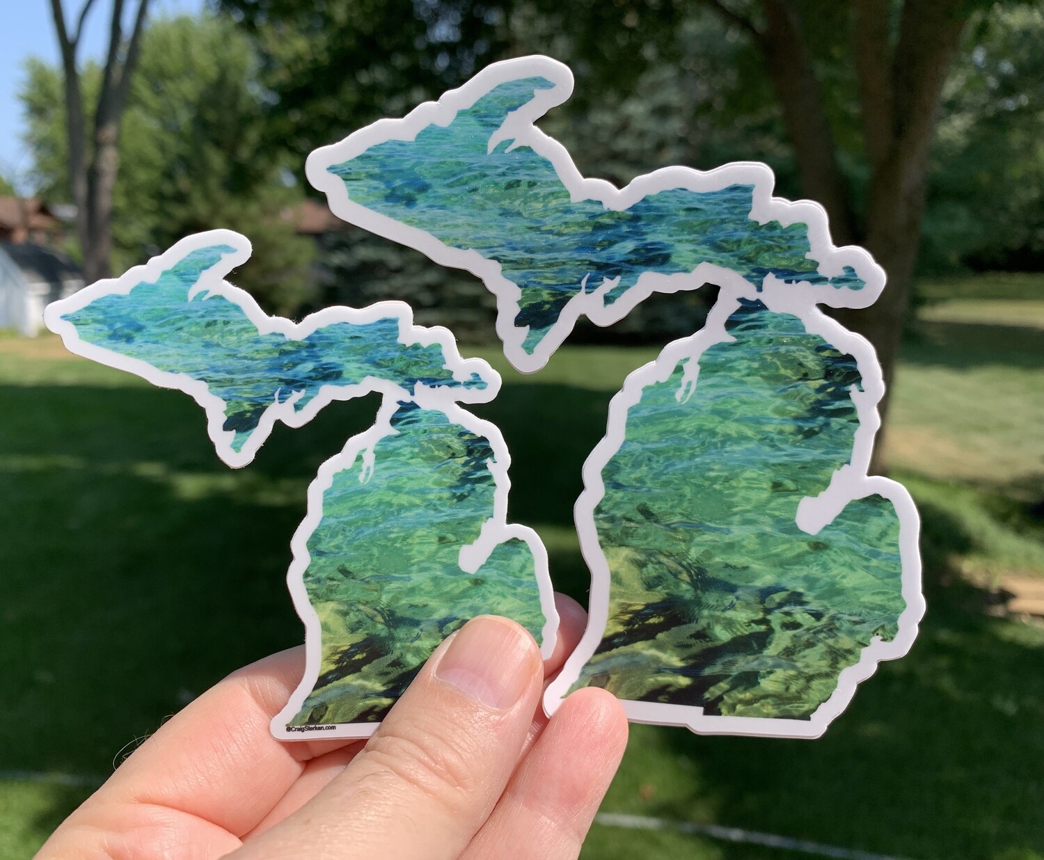 Pure Waters Michigan Sticker - LARGE &amp; SMALL - FREE SHIPPING!