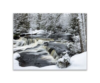 Bond Falls in Winter Refrigerator Magnet - FREE SHIPPING