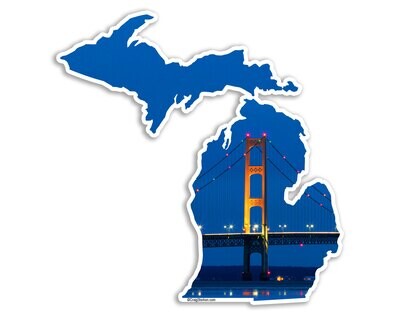 Mackinac Bridge Fridge Magnet
