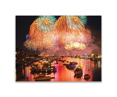 Bay City Firework Photo Magnet 1