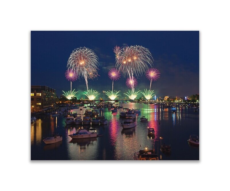 Bay City Fireworks Photo Magnet 2