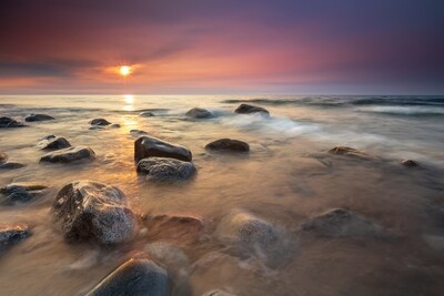 Fine Art Print - Calming Sunset on Lake Superior - Michigan Upper Peninsula