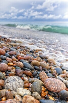Fine Art Print - Lake Superior Rocks at Whitefish Point - Michigan Upper Peninsula
