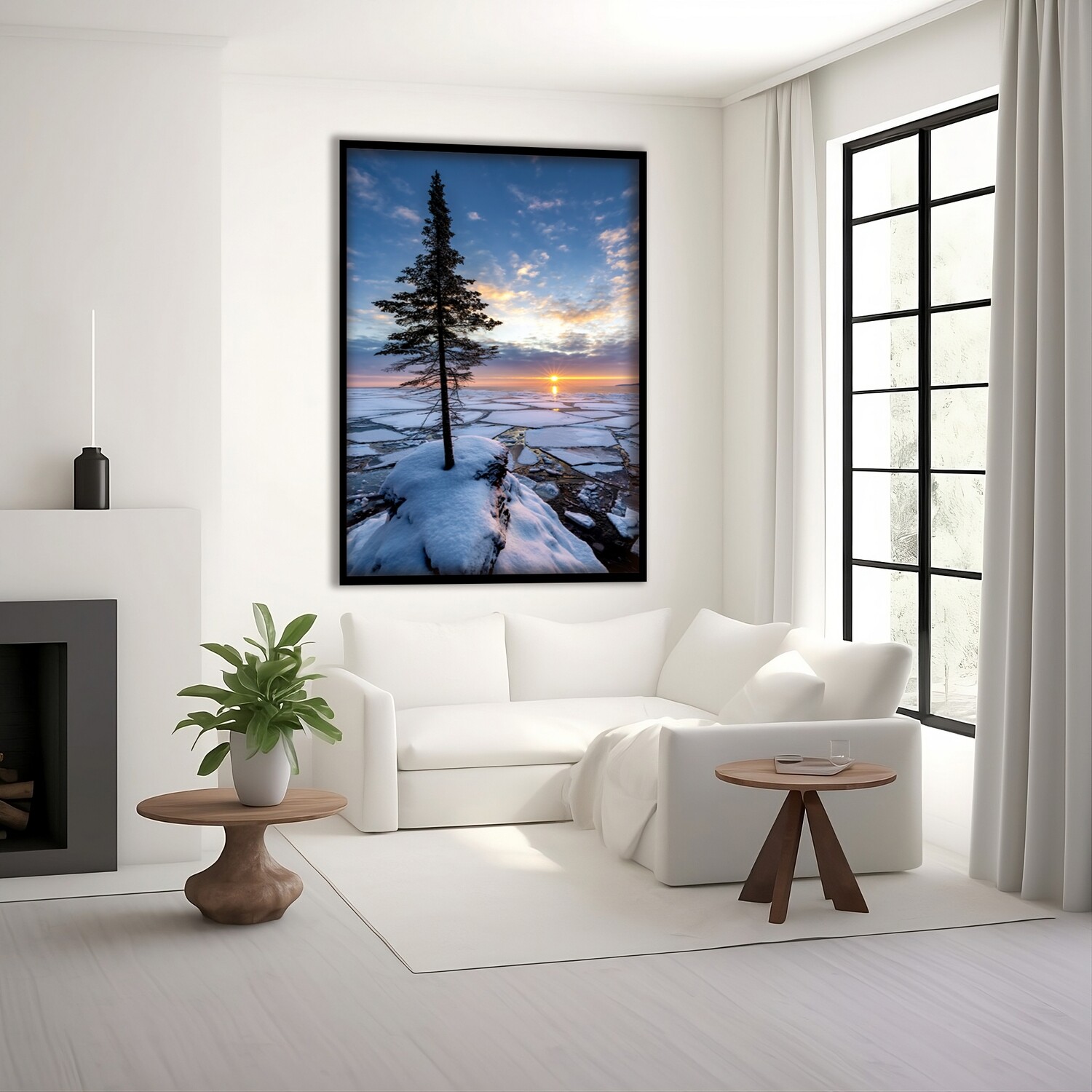 Fine Art Print - Lake Superior Winter Sunrise - Michigan Upper Peninsula