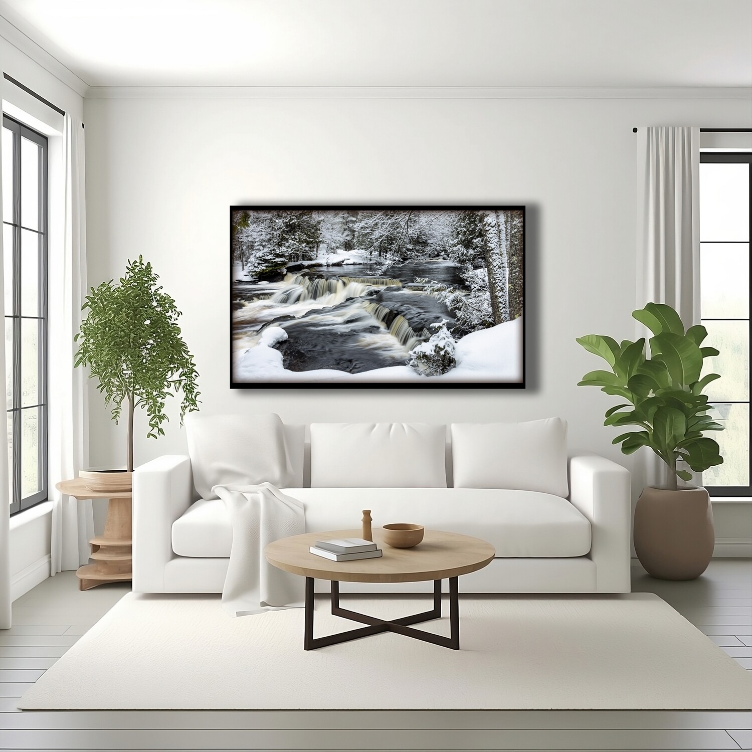 Fine Art Print - Bond Falls in Winter - Michigans Upper Peninsula