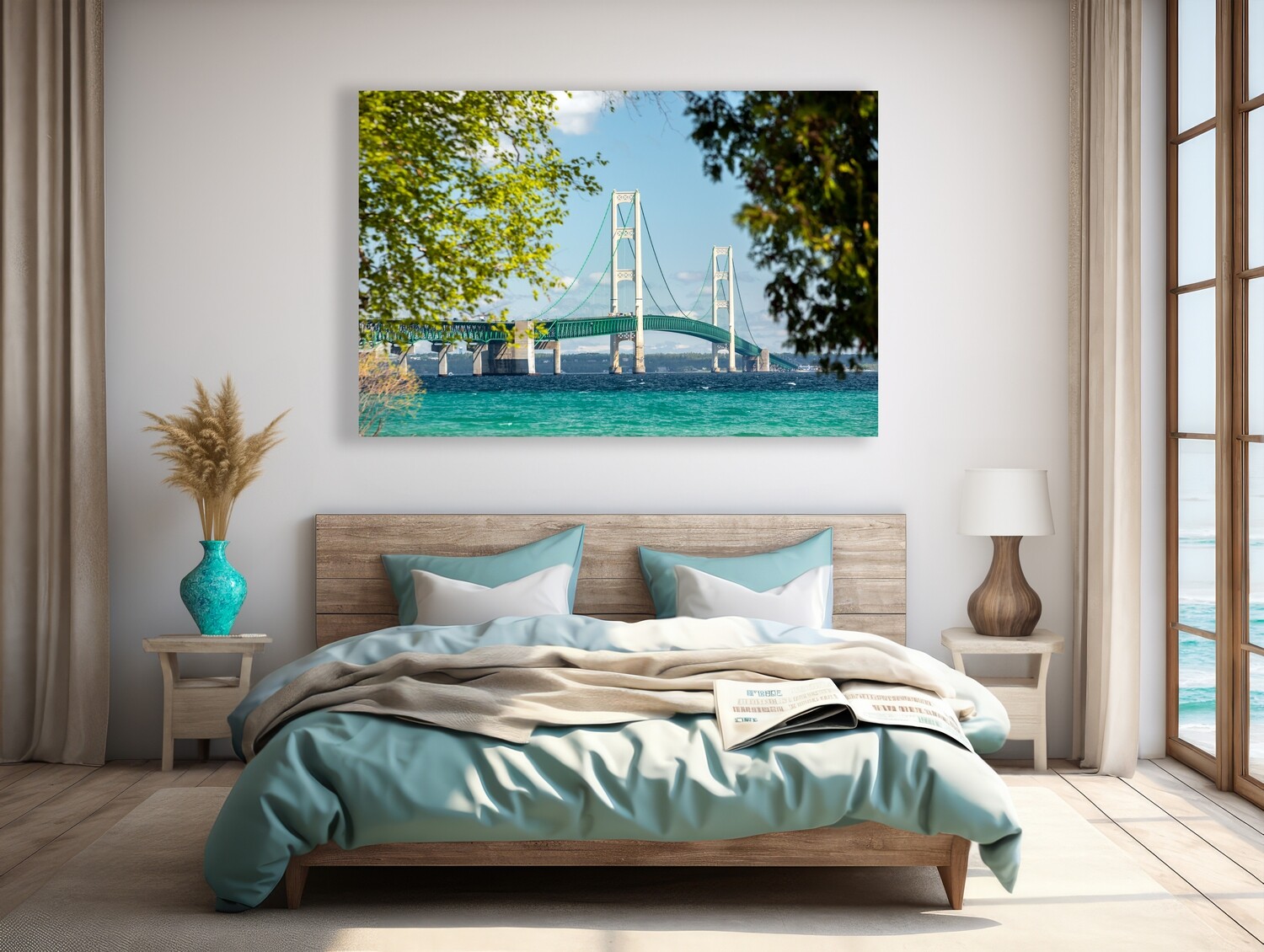 Fine Art Print - Mackinac Bridge in Spring - Free Shipping!