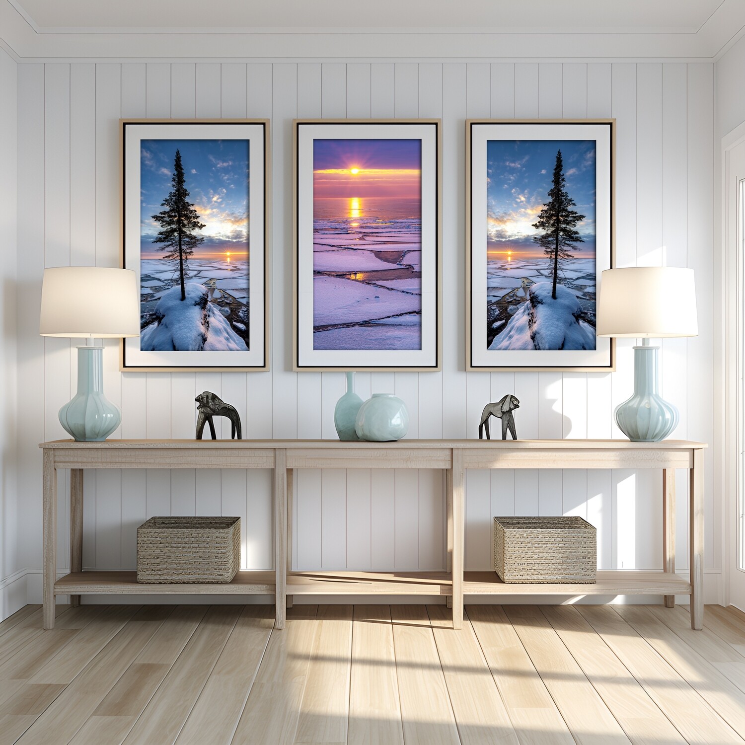 Ice Breakup on Lake Superior at Sunrise - Fine Art Print
