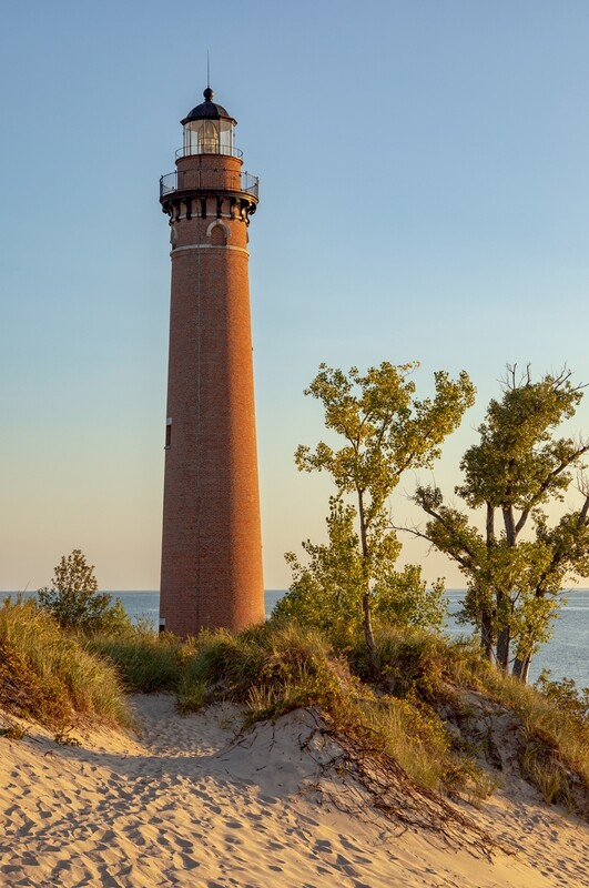 Little Sable Lighthouse on Lake Michigan - Fine Art Print