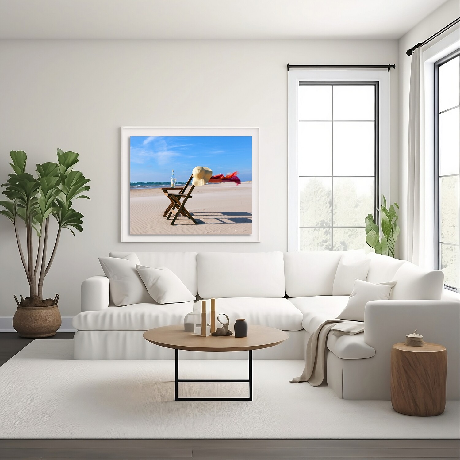 Wine and Wind on Lake Michigan - Fine Art Print