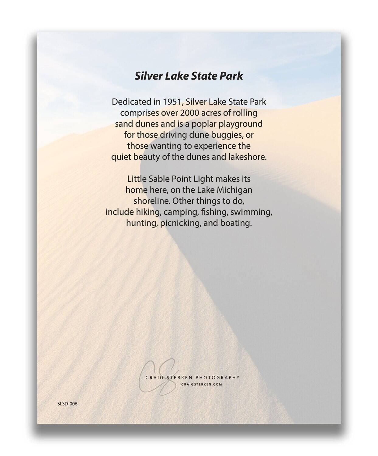 Greeting Card Multi-Pack - Silver Lake Sand Dunes - FREE SHIPPING
