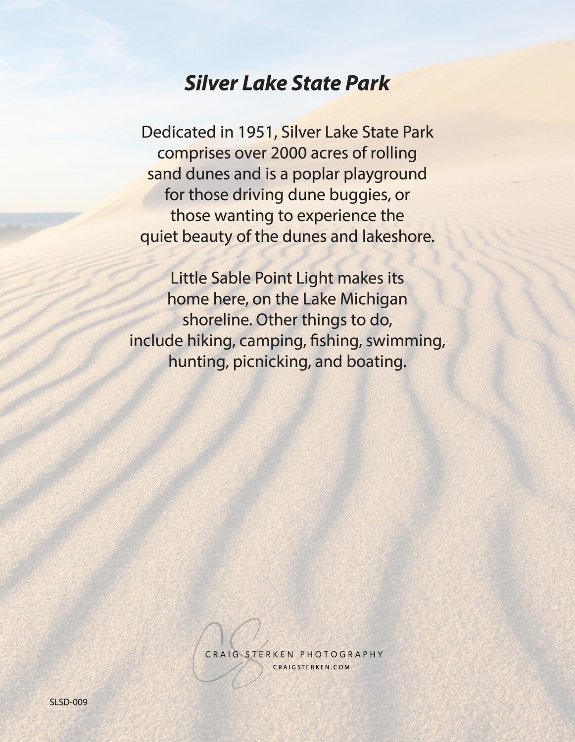 Silver Lake Sand Dunes Note Cards Multi-Pack - FREE SHIPPING