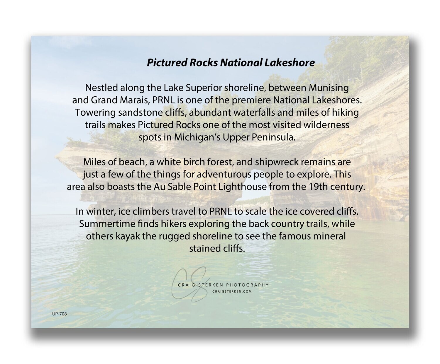 Note Card Multi-Pack - Pictured Rocks - Lovers Leap - Free Shipping!