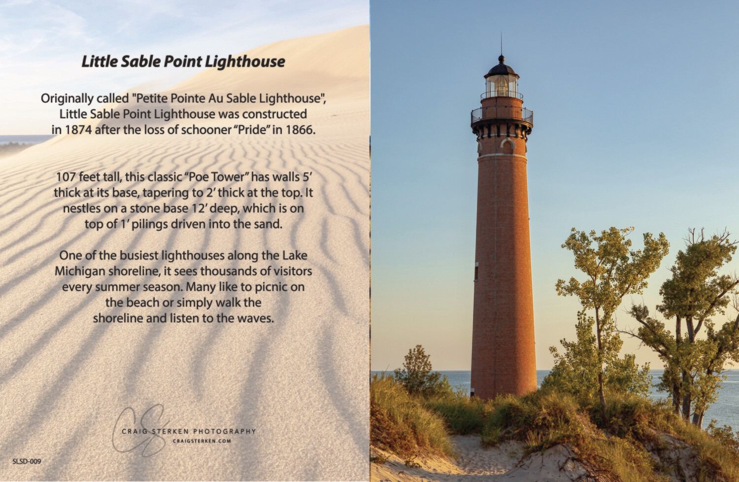 Note Card Multi-Pack - Little Sable Light on Lake Michigan - Free Shipping!