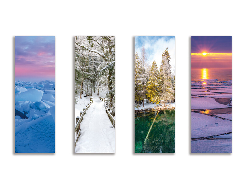 Upper Peninsula Winter Bookmarks - 4-Pack with Free Shipping!