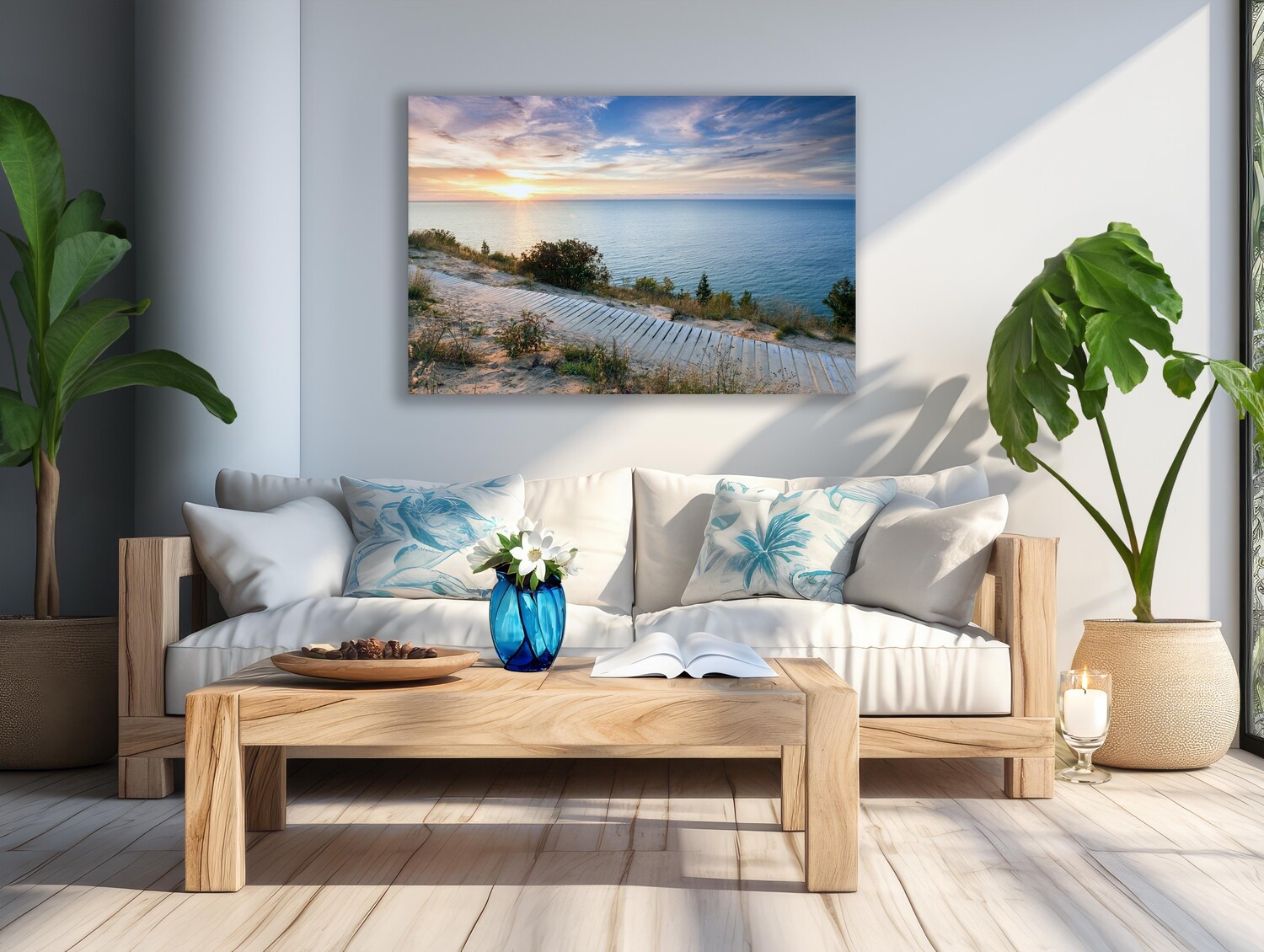 Lake Michigan Sunset at Empire Bluffs  - Fine Art Print