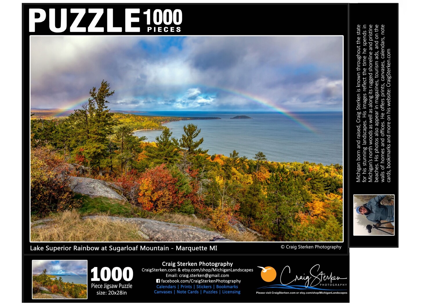 Rainbow at Sugarloaf Mountain Jigsaw Puzzle