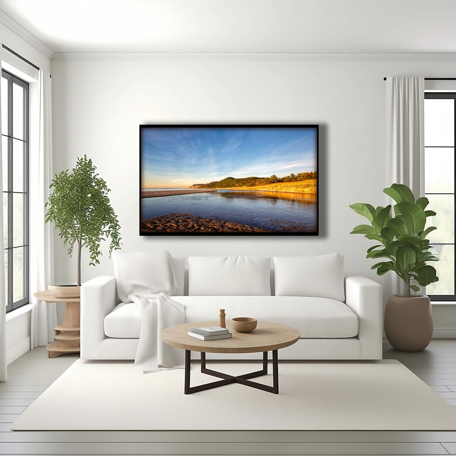 Fine Art Print - View of Otter Creek and Sleeping Bear Dunes - Lake Michigan