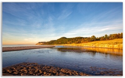 Fine Art Print - View of Otter Creek and Sleeping Bear Dunes - Lake Michigan
