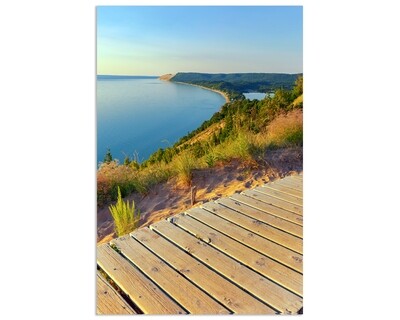 Fine Art Print - Overlook View of Lake Michigan over Empire and Sleep