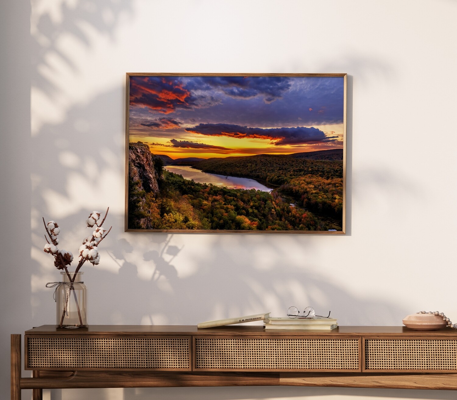 Sunrise Over Lake of the Clouds in Porcupine Mountains Fine Art Print with Free Shipping