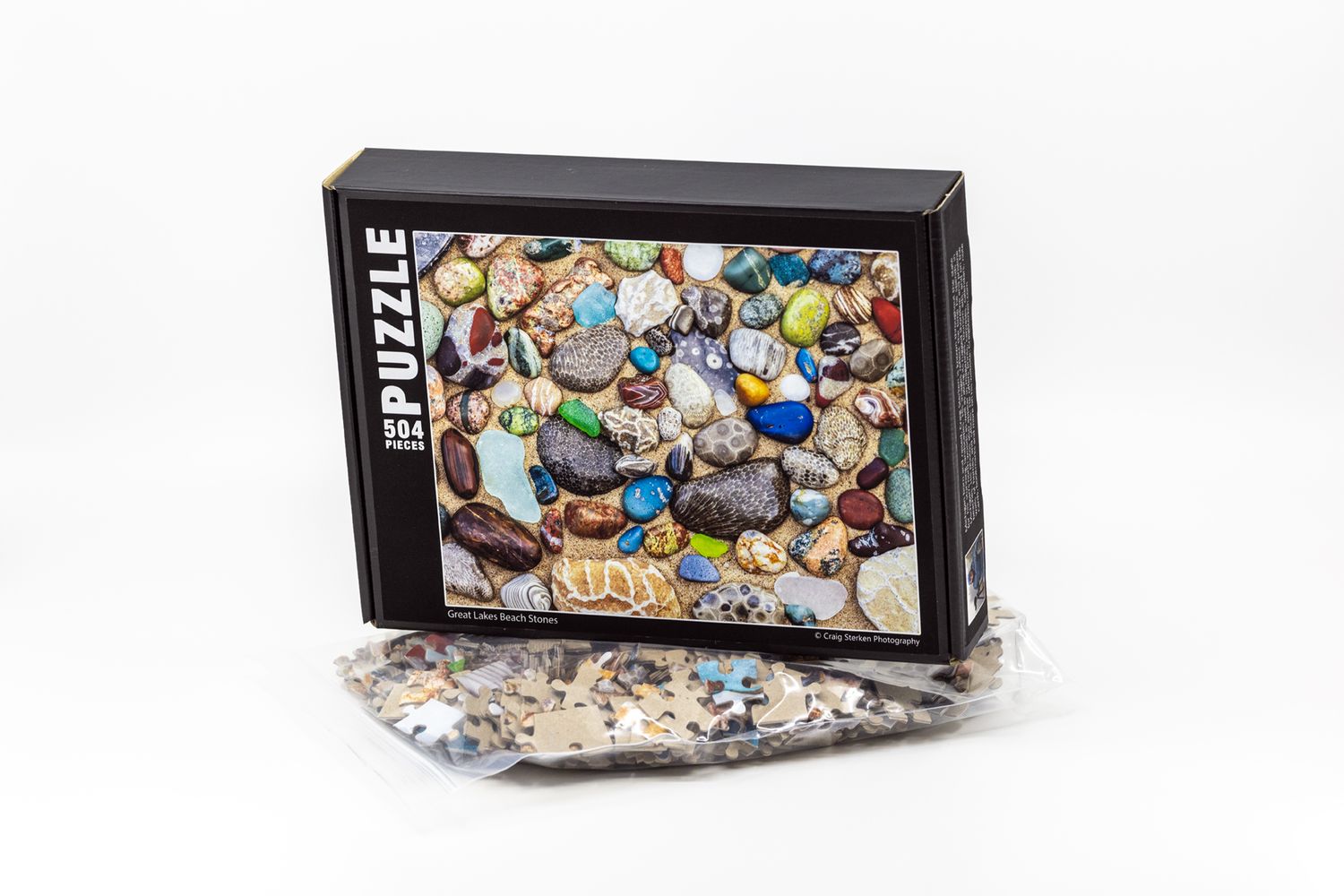 Michigan Beach Stones Jigsaw Puzzle