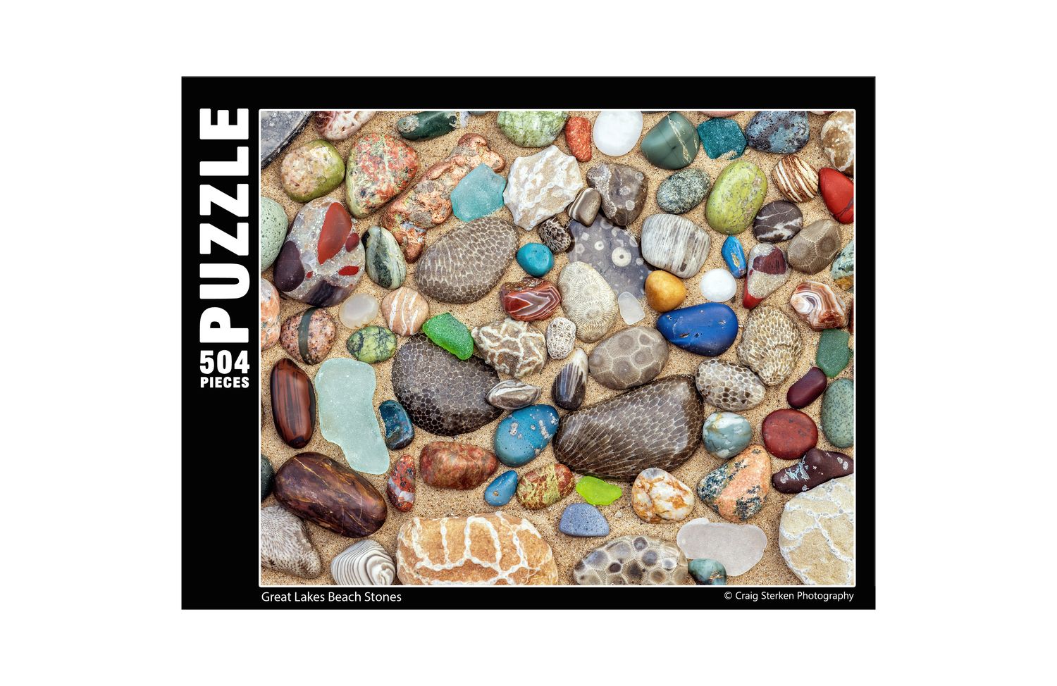 Michigan Beach Stones Jigsaw Puzzle