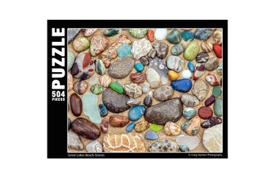 Michigan Beach Stones Jigsaw Puzzle