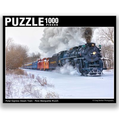 Polar Express Steam Train - Pere Marquette 1225 Jigsaw Puzzle