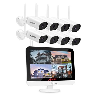 8CH Wireless 5MP Camera System with 1TB Hard Drive