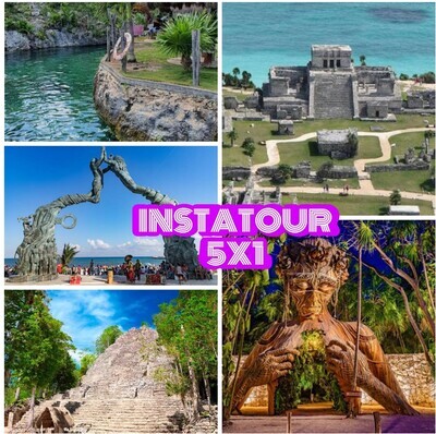 INSTAGRAM TOUR 5x1 TULUM, COBA, PLAYA DEL CARMEN, CENOTE Y LA ESCULTURA DE LA MADRE NATURALEZA