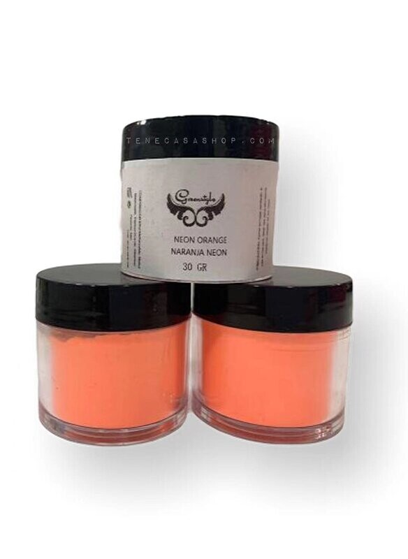 Polvo Acrilico Naranja Neon Greenstyle 30g