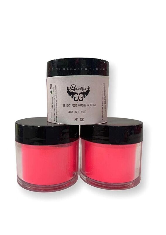 Polvo Acrílico Rosa flúor Greenstyle 30g
