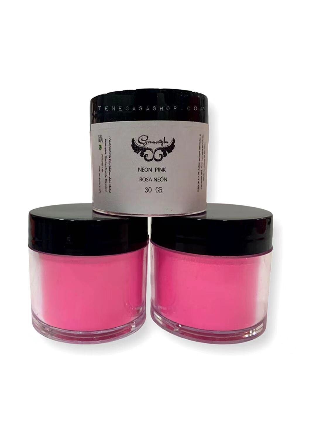 Polvo Acrílico Rosa Neón Greenstyle 30g