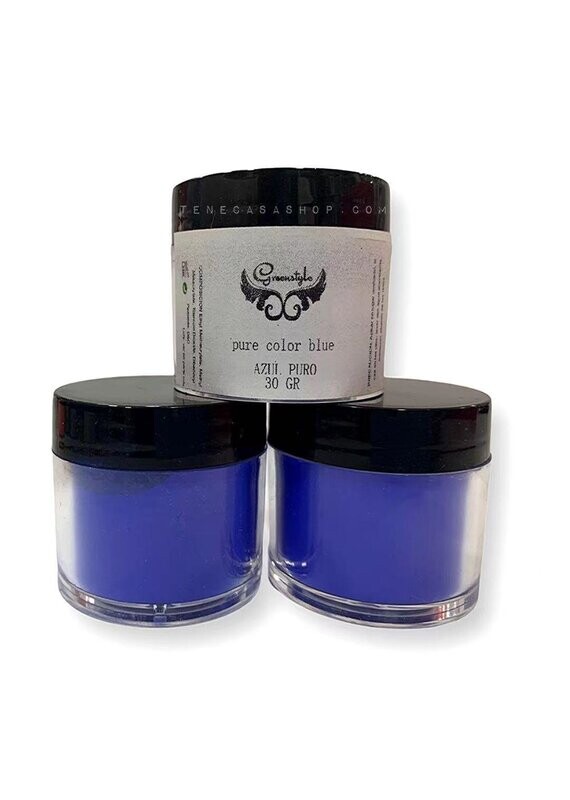 Polvo Acrilico Azul Fuerte Greenstyle 30g