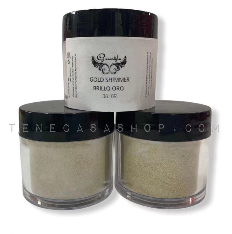Polvo Acrílico Brillo Oro Greenstyle 30g