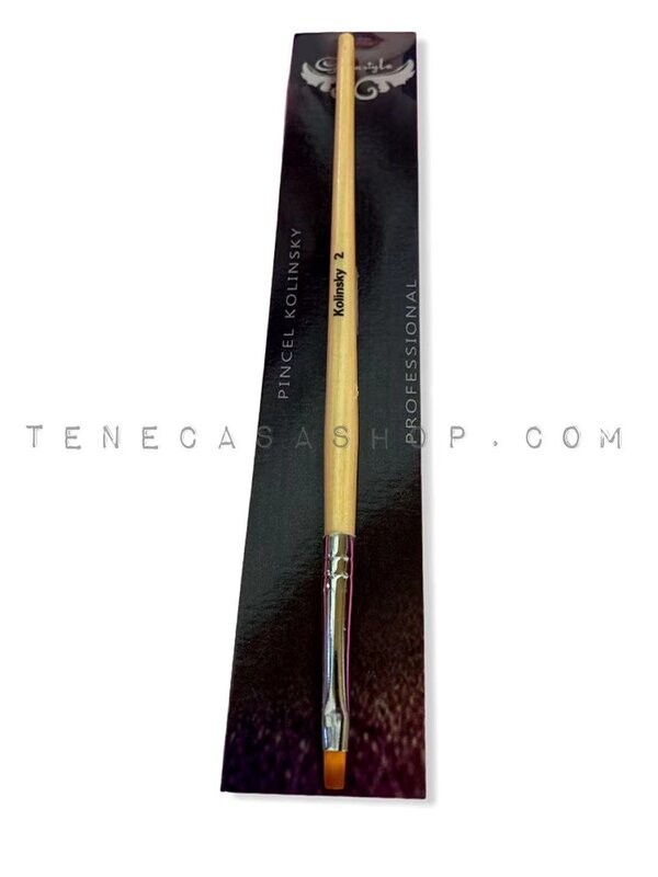 Pincel para Gel Mango Madera Kolinsky N2