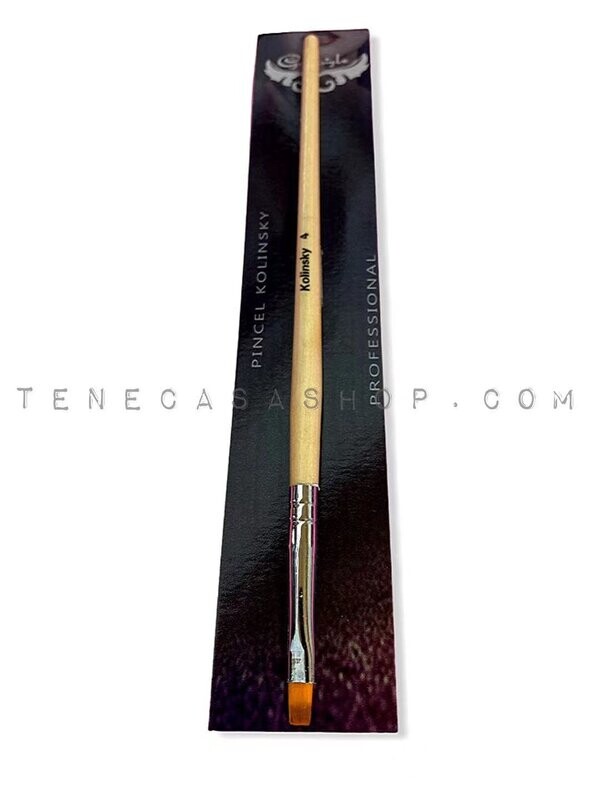 Pincel para Gel Mango Madera Kolinsky n4