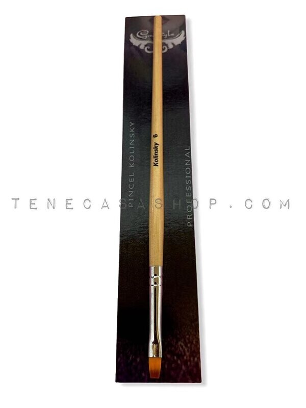 Pincel para Gel Mango Madera Kolinsky N6