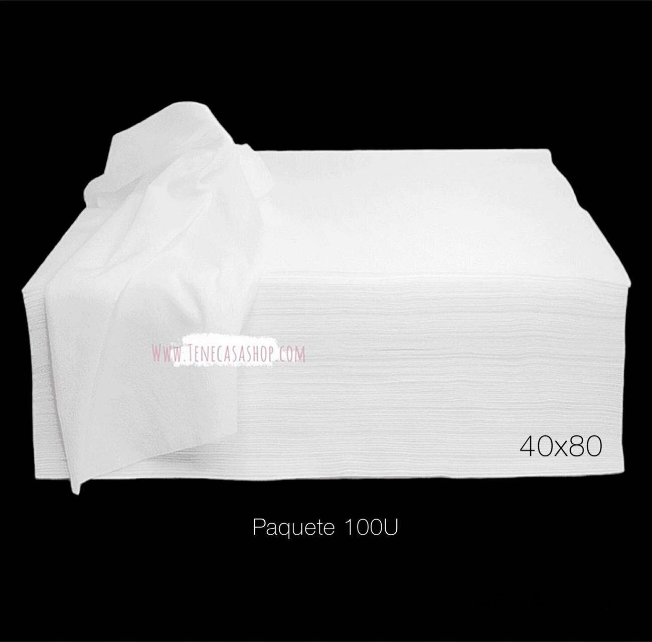 Toallas desechables 100uds Peluqueria Spun-Lace Premium 37x80cm color  Blanco, Estetica