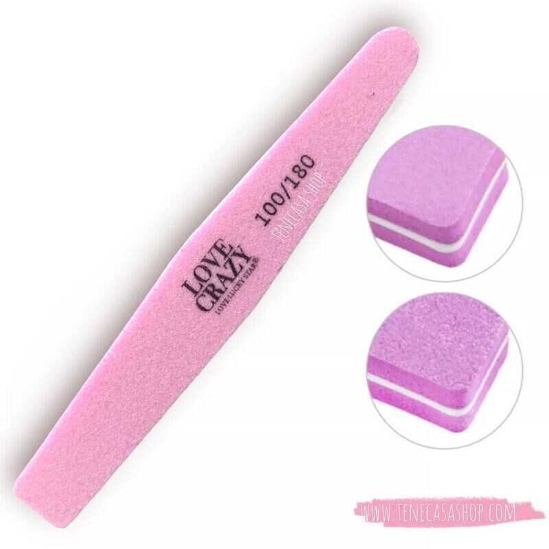 Pulidor de dos fases en forma triangular 100/180 - rosa
